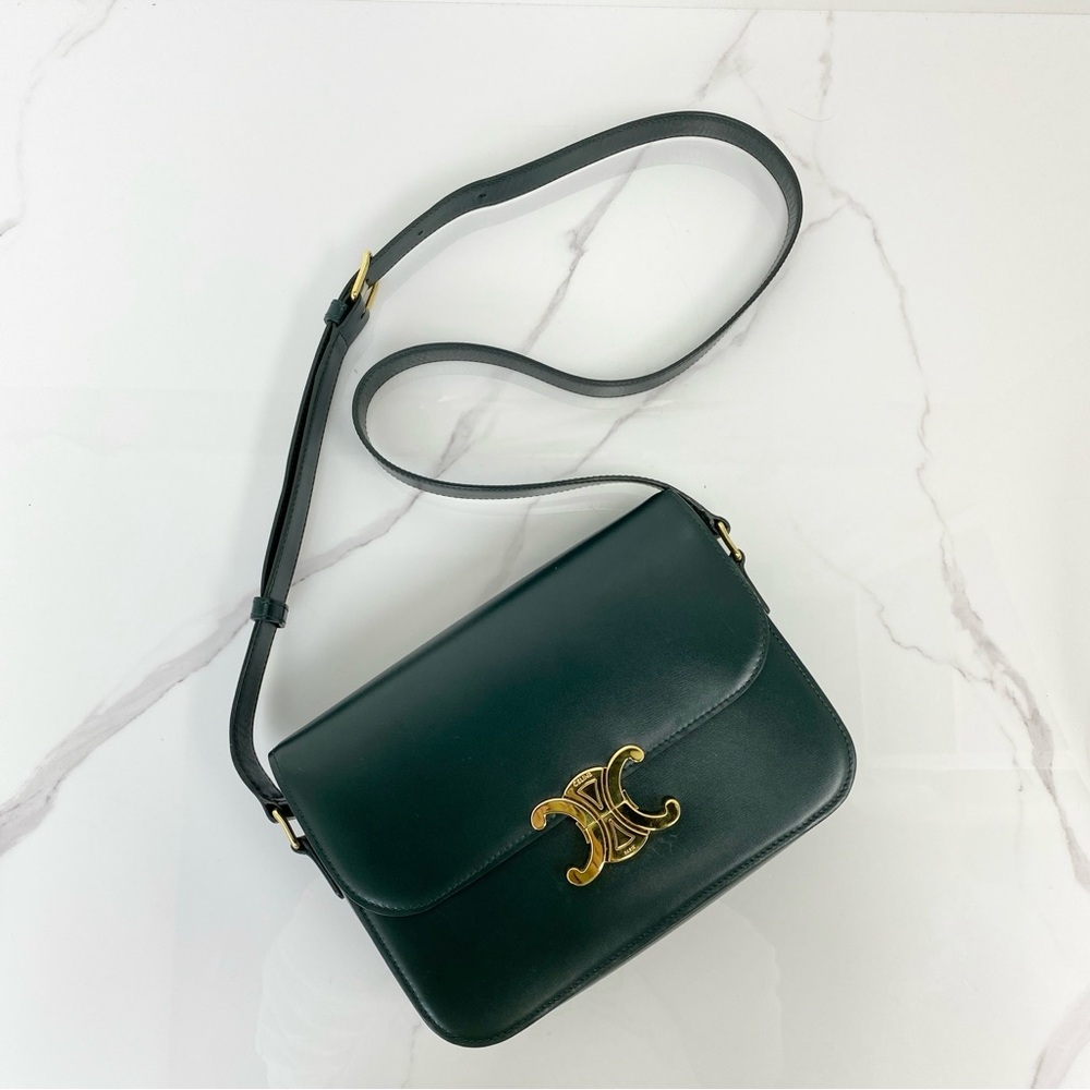 Celine Classified Triomphe Bag In Calfskin